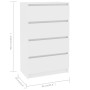 White plywood sideboard 60x35x98.5 cm by vidaXL, Sideboards - Ref: Foro24-800531, Price: 108,99 €, Discount: %