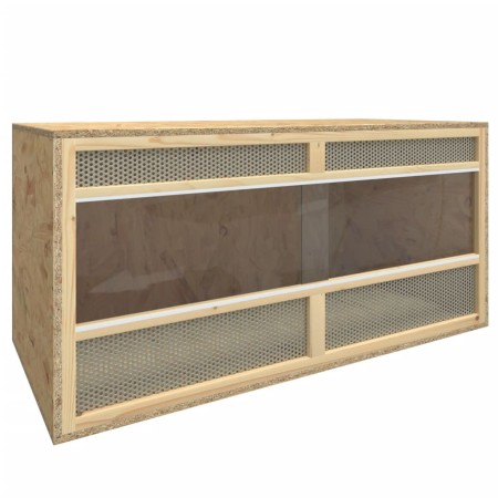 Terrario de madera contrachapada 100x47x47 cm de vidaXL, Jaulas y habitáculos para animales pequeños - Ref: Foro24-170885, Pr...