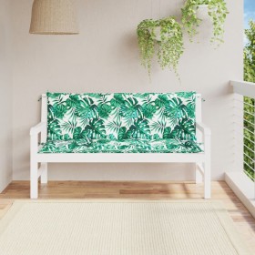 Garden bench cushions 2 pcs fabric leaf print 150x50x7 cm by , Cushions for chairs and sofas - Ref: Foro24-379077, Price: 58,...