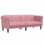 3-Sitzer-Sofa aus rosafarbenem Samt von , Sofas - Ref: Foro24-372588, Preis: 281,99 €, Rabatt: %