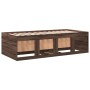 Tumbona con cajones madera ingeniería roble marrón 100x200 cm de , Camas y somieres - Ref: Foro24-3280243, Precio: 206,68 €, ...