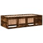 Tumbona con cajones madera ingeniería roble ahumado 100x200 cm de , Camas y somieres - Ref: Foro24-3280241, Precio: 200,04 €,...