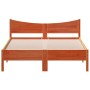 Estructura de cama madera maciza pino marrón cera 120x200 cm de , Camas y somieres - Ref: Foro24-844732, Precio: 118,99 €, De...