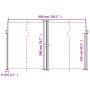 Toldo lateral retráctil marrón 200x600 cm de , Sombrillas - Ref: Foro24-4004659, Precio: 147,04 €, Descuento: %