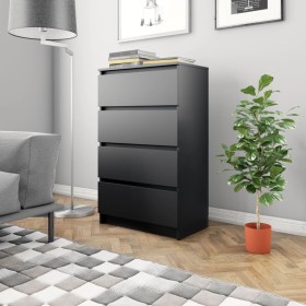 Black plywood sideboard 60x35x98.5 cm by vidaXL, Sideboards - Ref: Foro24-800532, Price: 121,93 €, Discount: %