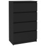 Black plywood sideboard 60x35x98.5 cm by vidaXL, Sideboards - Ref: Foro24-800532, Price: 95,99 €, Discount: %