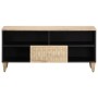 Solid mango wood TV cabinet 100x33x46 cm by , TV Furniture - Ref: Foro24-358264, Price: 104,79 €, Discount: %