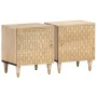 Mesitas de noche 2 uds madera maciza de mango 40x33x46 cm de , Mesitas de noche - Ref: Foro24-358245, Precio: 110,34 €, Descu...