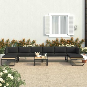 5-teiliges Ecksofa-Set mit WPC-Aluminiumkissen von vidaXL, Outdoor-Sofas - Ref: Foro24-48655, Preis: 744,99 €, Rabatt: %