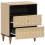 Solid mango wood bedside table 50x33x60 cm by , Nightstands - Ref: Foro24-358258, Price: 95,74 €, Discount: %