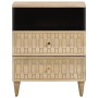 Solid mango wood bedside table 50x33x60 cm by , Nightstands - Ref: Foro24-358258, Price: 95,74 €, Discount: %