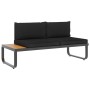 5-teiliges Ecksofa-Set mit WPC-Aluminiumkissen von vidaXL, Outdoor-Sofas - Ref: Foro24-48655, Preis: 744,99 €, Rabatt: %