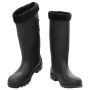 Botas de agua con calcetines extraíbles negro número 45 PVC de , Vadeadores para caza y para pesca - Ref: Foro24-137603, Prec...