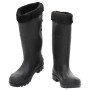 Botas de agua con calcetines extraíbles negro número 40 PVC de , Vadeadores para caza y para pesca - Ref: Foro24-137598, Prec...