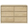 Cajonera SAUDA madera maciza de pino color roble 111x43x73,5 cm de , Cajoneras - Ref: Foro24-377596, Precio: 166,99 €, Descue...