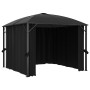 Pavillon mit anthrazitgrauen Vorhängen 300x300x265 cm von vidaXL, Zelte und Pavillons - Ref: Foro24-48600, Preis: 685,99 €, R...