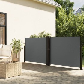 Anthrazitgraue einziehbare Seitenmarkise 120x1000 cm von , Sonnenschirme - Ref: Foro24-4004703, Preis: 120,25 €, Rabatt: %