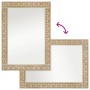 Bathroom mirror solid acacia wood and glass 50x70x2.5 cm by , Mirrors - Ref: Foro24-358279, Price: 68,26 €, Discount: %