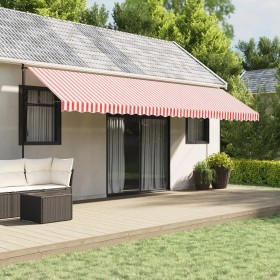 Red and white striped awning replacement fabric 6x3 m by , Awnings - Ref: Foro24-367722, Price: 68,86 €, Discount: %