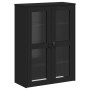 Aparador alto VIKEN madera maciza de pino negro 80x40x190 cm de , Aparadores - Ref: Foro24-3207145, Precio: 335,99 €, Descuen...