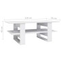 Mesa de centro madera de ingeniería negro brillo 110x55x42 cm de vidaXL, Mesas de centro - Ref: Foro24-800546, Precio: 73,85 ...