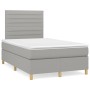 Cama box spring con colchón tela gris claro 120x190 cm de , Camas y somieres - Ref: Foro24-3269937, Precio: 406,60 €, Descuen...