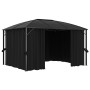 Gazebo with anthracite gray curtains 400x300x265 cm by vidaXL, Tents and gazebos - Ref: Foro24-48601, Price: 754,69 €, Discou...