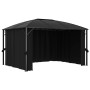 Gazebo with anthracite gray curtains 400x300x265 cm by vidaXL, Tents and gazebos - Ref: Foro24-48601, Price: 754,69 €, Discou...