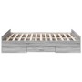 Sonoma gray engineered wood bed with drawers 140x190 cm by , Beds and slatted bases - Ref: Foro24-3280312, Price: 148,99 €, D...