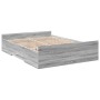 Sonoma gray engineered wood bed with drawers 140x190 cm by , Beds and slatted bases - Ref: Foro24-3280312, Price: 148,99 €, D...