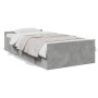 Cama con cajones madera ingeniería gris hormigón 90x200 cm de , Camas y somieres - Ref: Foro24-3280338, Precio: 134,43 €, Des...