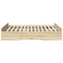 Sonoma oak engineered wood bed with drawers 150x200 cm by , Beds and slatted bases - Ref: Foro24-3280288, Price: 153,21 €, Di...