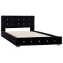 Estructura de cama de terciopelo negra 90x200 cm de vidaXL, Camas y somieres - Ref: Foro24-280382, Precio: 185,80 €, Descuent...