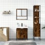 3-piece bathroom furniture set smoked oak plywood by , Bathroom furniture - Ref: Foro24-3214682, Price: 193,88 €, Discount: %