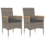 Garden armchairs with cushions 2 pcs gray synthetic rattan by , Garden chairs - Ref: Foro24-368120, Price: 149,88 €, Discount: %