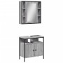 Badezimmermöbel Set 2 Stück grau grau Plywood von , Badezimmermöbel - Ref: Foro24-3214718, Preis: 124,15 €, Rabatt: %