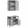 Badezimmermöbel Set 2 Stück grau grau Plywood von , Badezimmermöbel - Ref: Foro24-3214718, Preis: 124,15 €, Rabatt: %