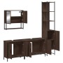 4-piece bathroom furniture set in brown oak plywood by , Bathroom furniture - Ref: Foro24-3214694, Price: 238,71 €, Discount: %