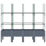 Planter with gray PP trellis 160x40x142.5 cm by , Pots and planters - Ref: Foro24-367961, Price: 84,81 €, Discount: %