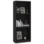 Estantería de 3 niveles madera ingeniería negro 40x24x109 cm de vidaXL, Librerías y estanterías - Ref: Foro24-800829, Precio:...