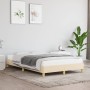 Estructura de cama tela crema 120x190 cm de , Camas y somieres - Ref: Foro24-379494, Precio: 96,51 €, Descuento: %