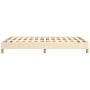 Estructura de cama tela crema 120x190 cm de , Camas y somieres - Ref: Foro24-379494, Precio: 96,51 €, Descuento: %