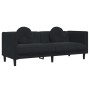 Sofa mit Kissen 3 Quadrate schwarz Samt von , Sofas - Ref: Foro24-372647, Preis: 367,20 €, Rabatt: %