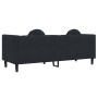 Sofa mit Kissen 3 Quadrate schwarz Samt von , Sofas - Ref: Foro24-372647, Preis: 367,20 €, Rabatt: %