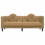 3 seater brown velvet sofa with cushions by , Sofas - Ref: Foro24-372651, Price: 293,04 €, Discount: %