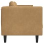 3 seater brown velvet sofa with cushions by , Sofas - Ref: Foro24-372651, Price: 293,04 €, Discount: %