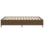 Dark brown fabric bed frame 120x190 cm by , Beds and slatted bases - Ref: Foro24-379518, Price: 116,52 €, Discount: %