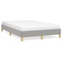 Estructura de cama tela gris claro 120x190 cm de , Camas y somieres - Ref: Foro24-379489, Precio: 96,38 €, Descuento: %