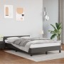 Bed frame with headboard gray synthetic leather 120x190 cm by , Beds and slatted bases - Ref: Foro24-379545, Price: 112,82 €,...