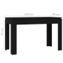 Black plywood dining table 120x60x76 cm by vidaXL, Kitchen and dining tables - Ref: Foro24-800757, Price: 78,99 €, Discount: %